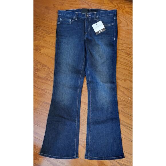 NWT Calvin Klein Jeans Women's Size 6 Blue Low Rise Flare Dark Wash - Picture 15 of 15